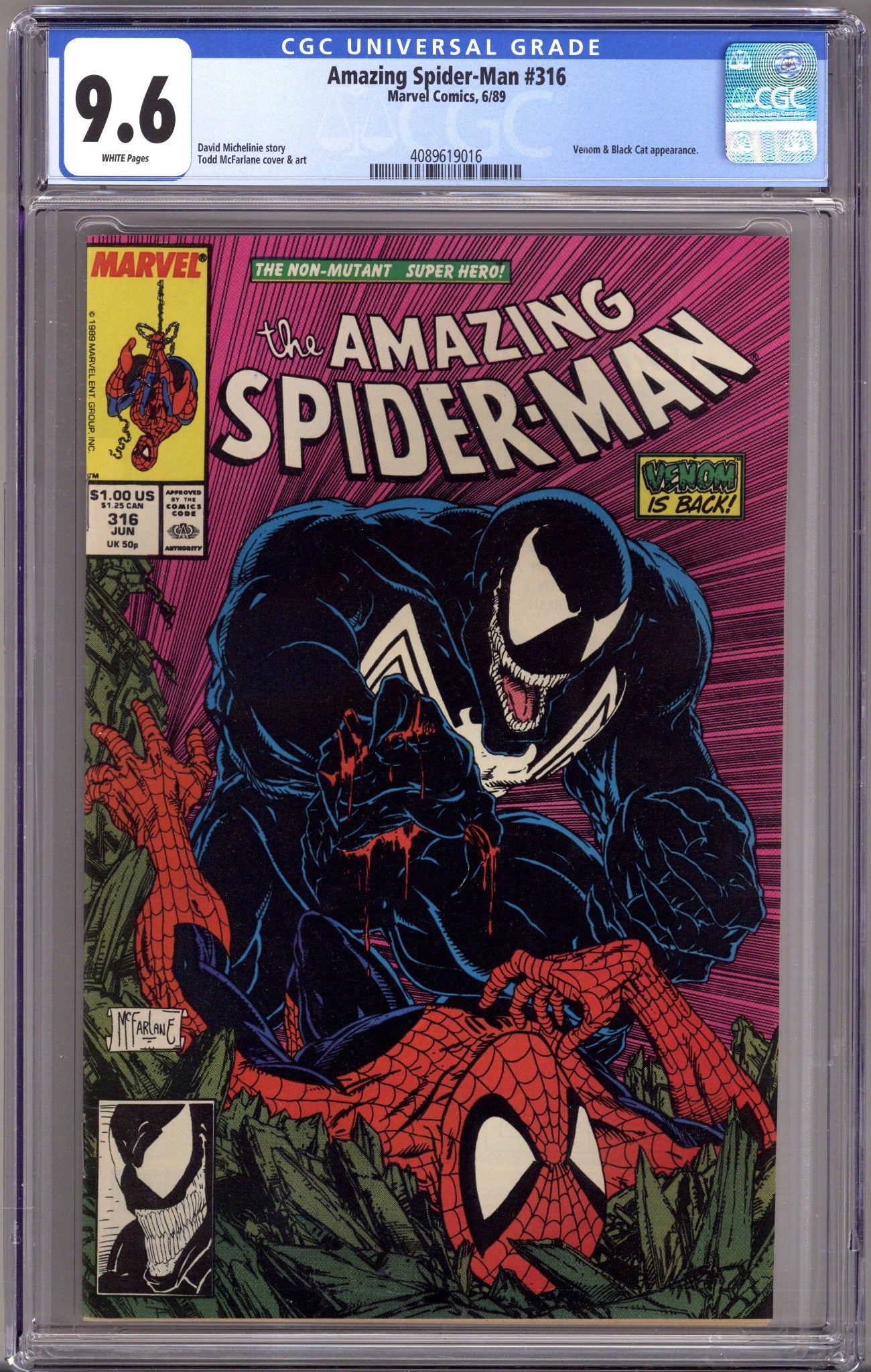 The Amazing Spider-Man Vol 1 316 CGC 9.6 (NM+) (1989) 