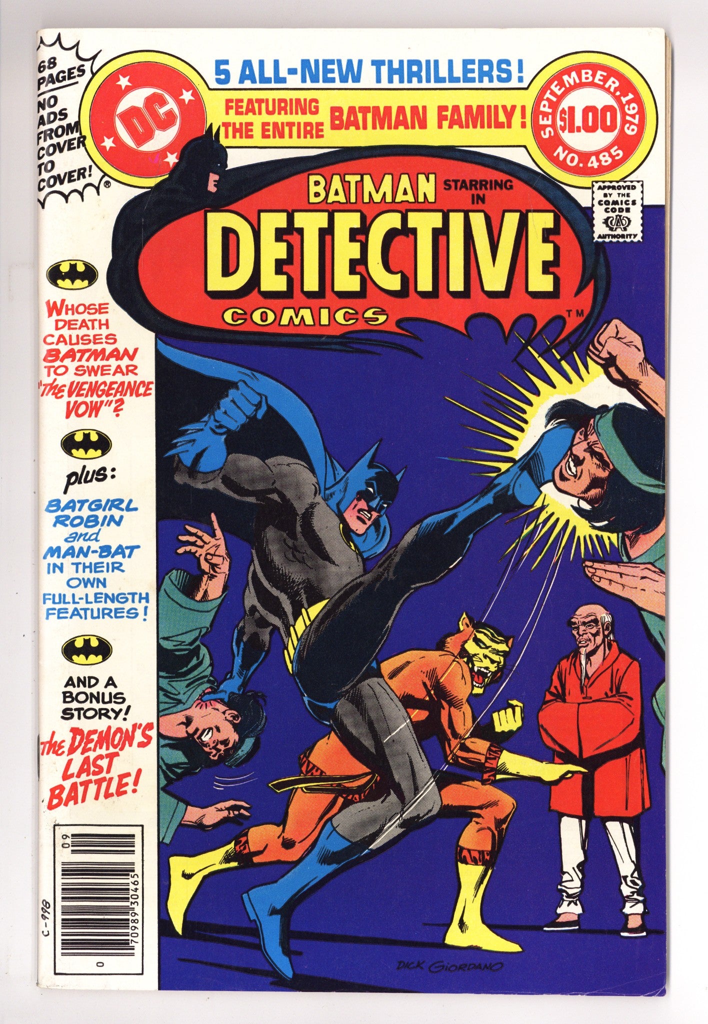 Detective Comics Vol 1 485 VF- (7.5) (1979) 