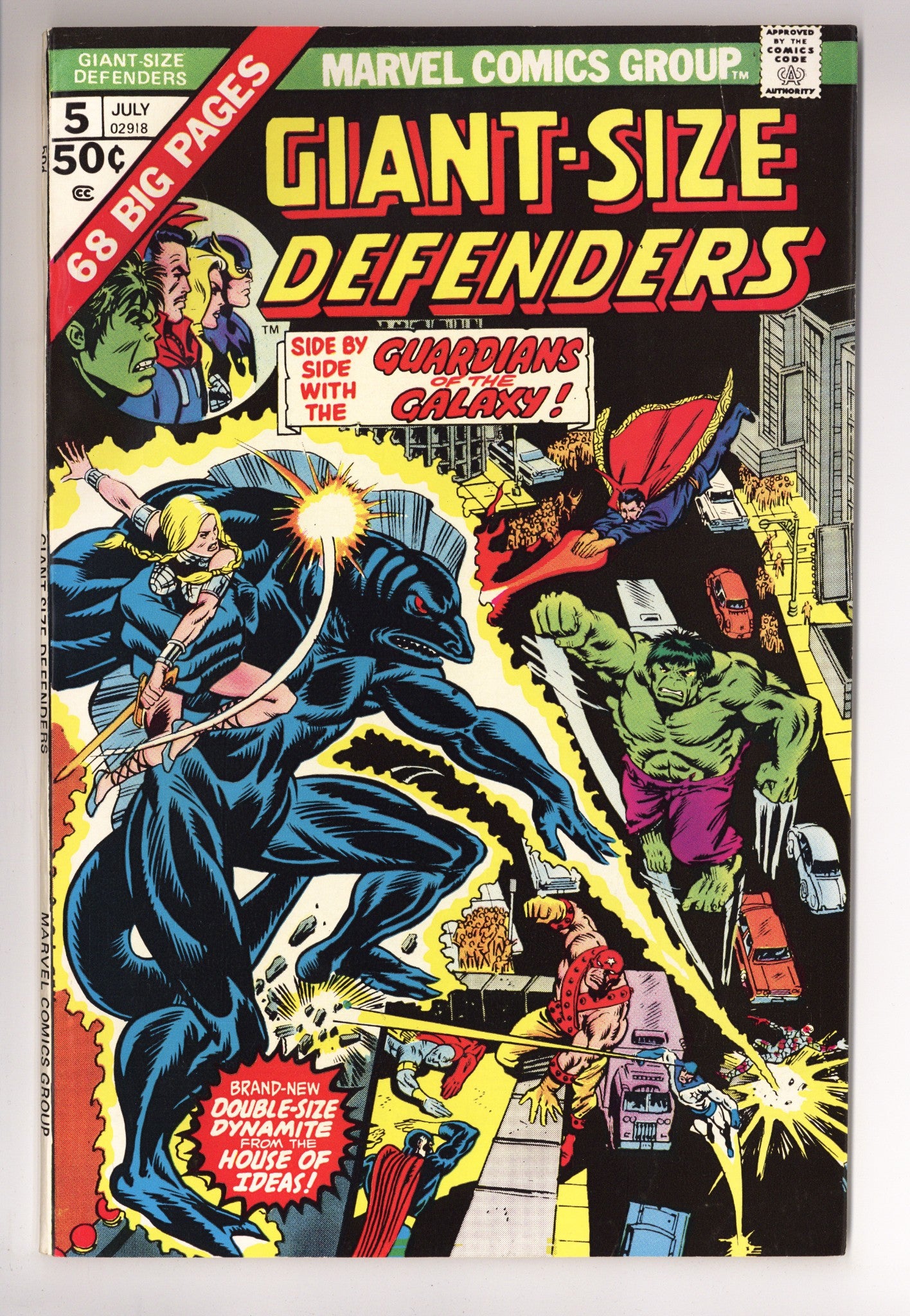 Giant-Size Defenders 5 VF- (7.5) (1975) 