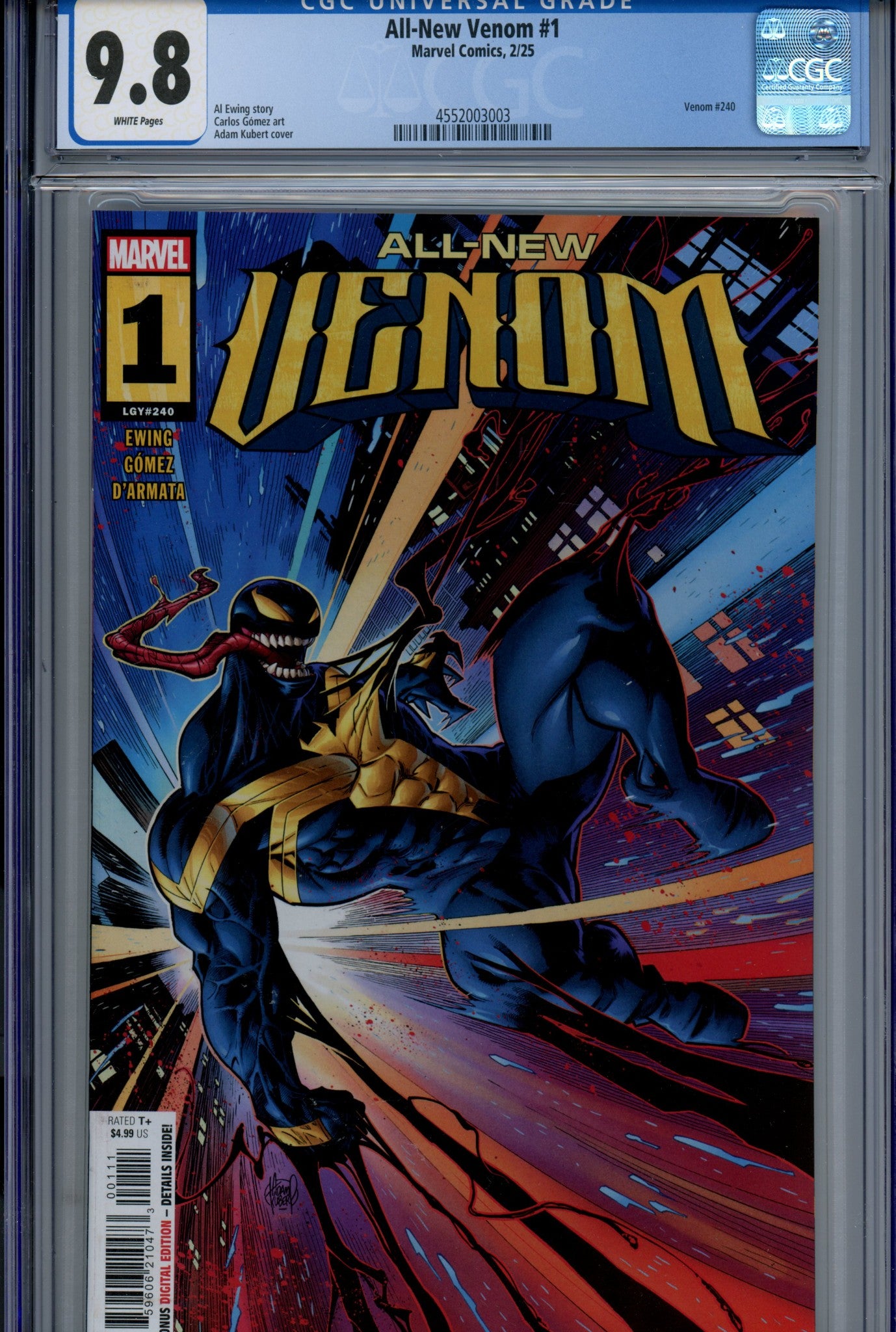 All-New Venom 1 CGC 9.8 (NM/M) (2025) 