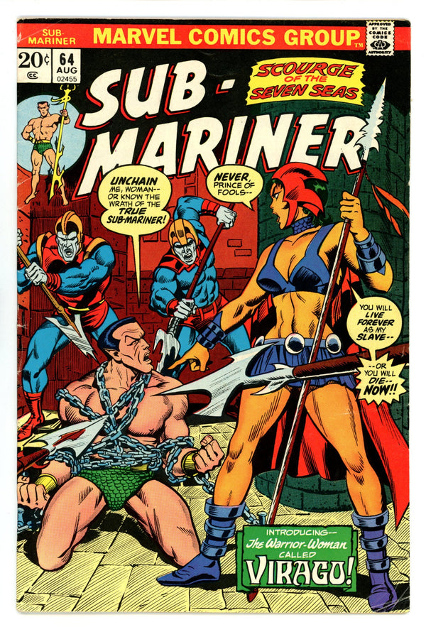 Sub-Mariner Vol 1 64 VG/FN (5.0) (1973)
