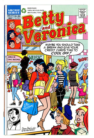 Betty and Veronica Vol 1 51 Mid Grade (1992)
