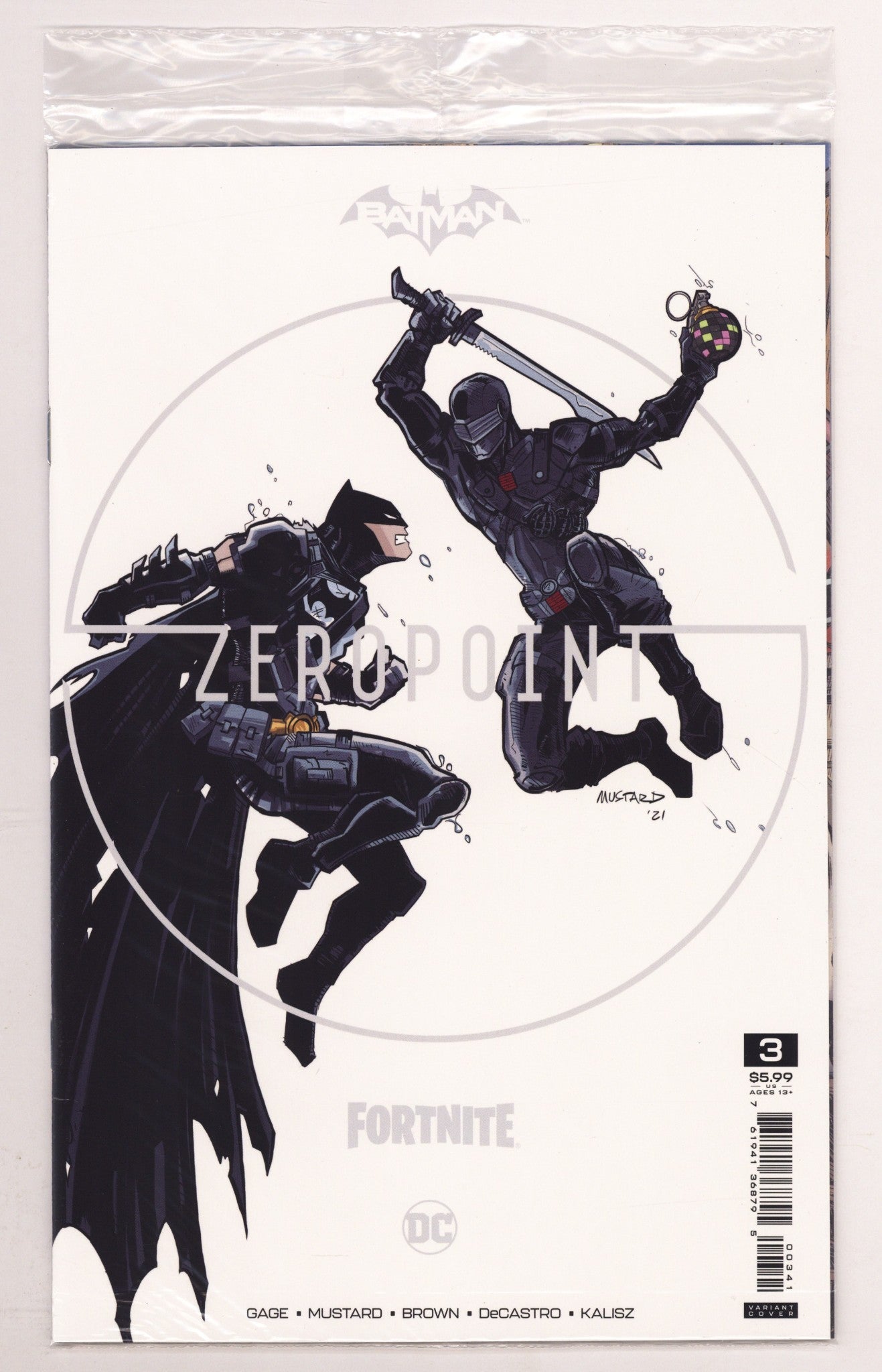 Batman / Fortnite: Zero Point   3  High Grade   (2021) Mustard     Sealed  