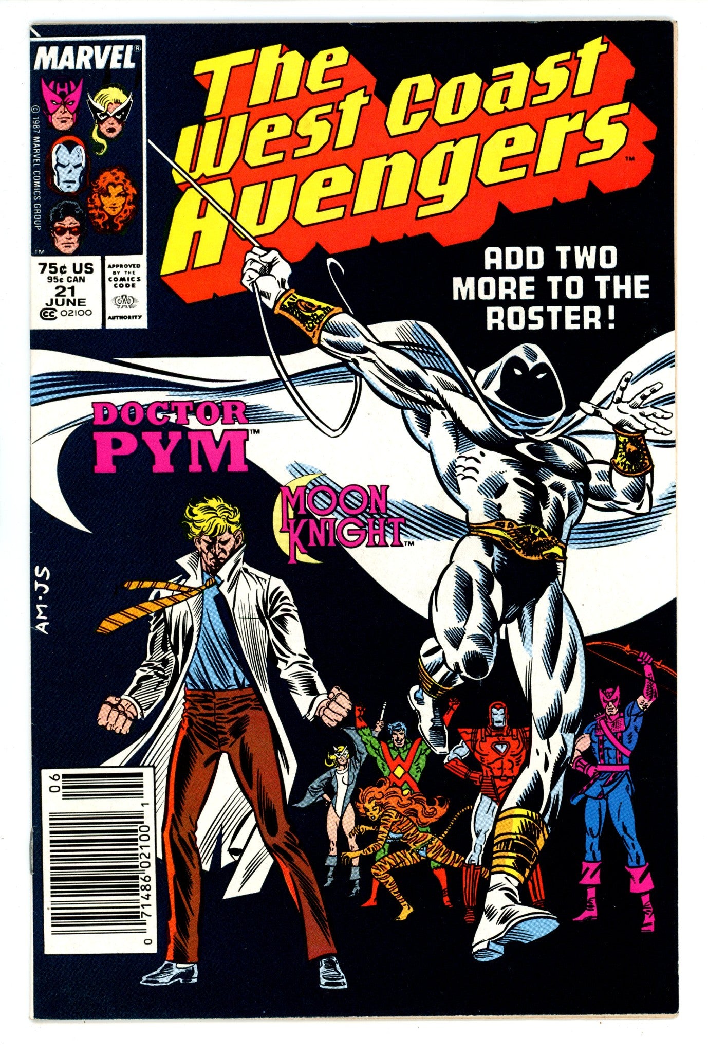West Coast Avengers Vol 2 21 FN+ (6.5) (1987) Newsstand 