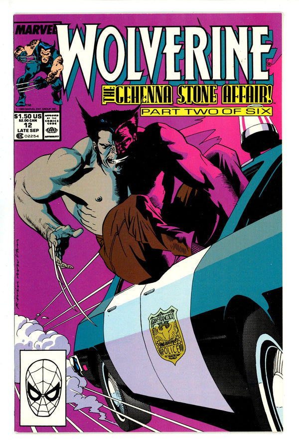 Wolverine Vol 2 12 NM- (9.2) (1989)