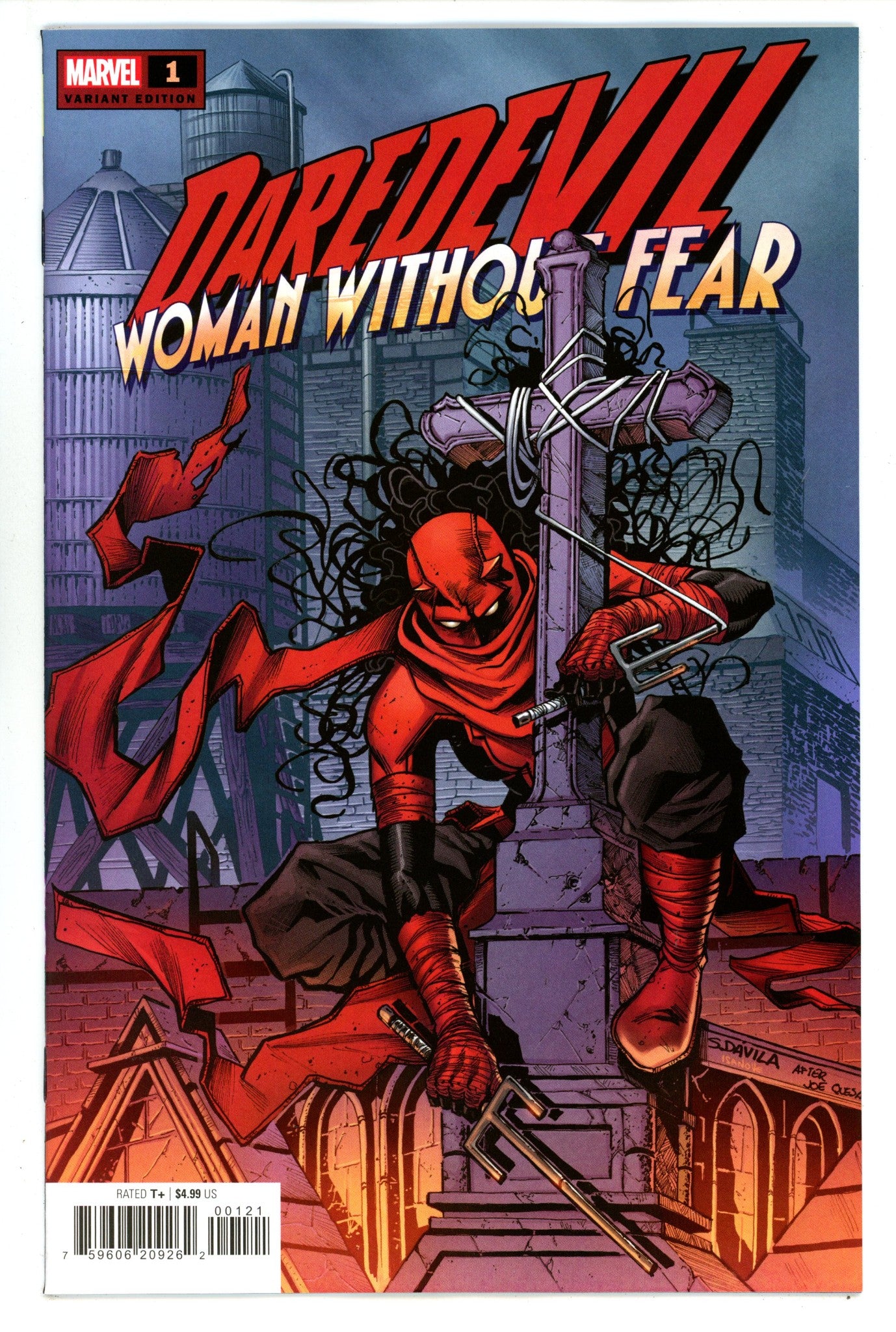 Daredevil: Woman Without Fear 1 Dávila Homage Variant (2024)