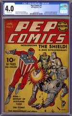 Pep Comics Vol 1 1 CGC 4.0 (VG) (1940) thumbnail