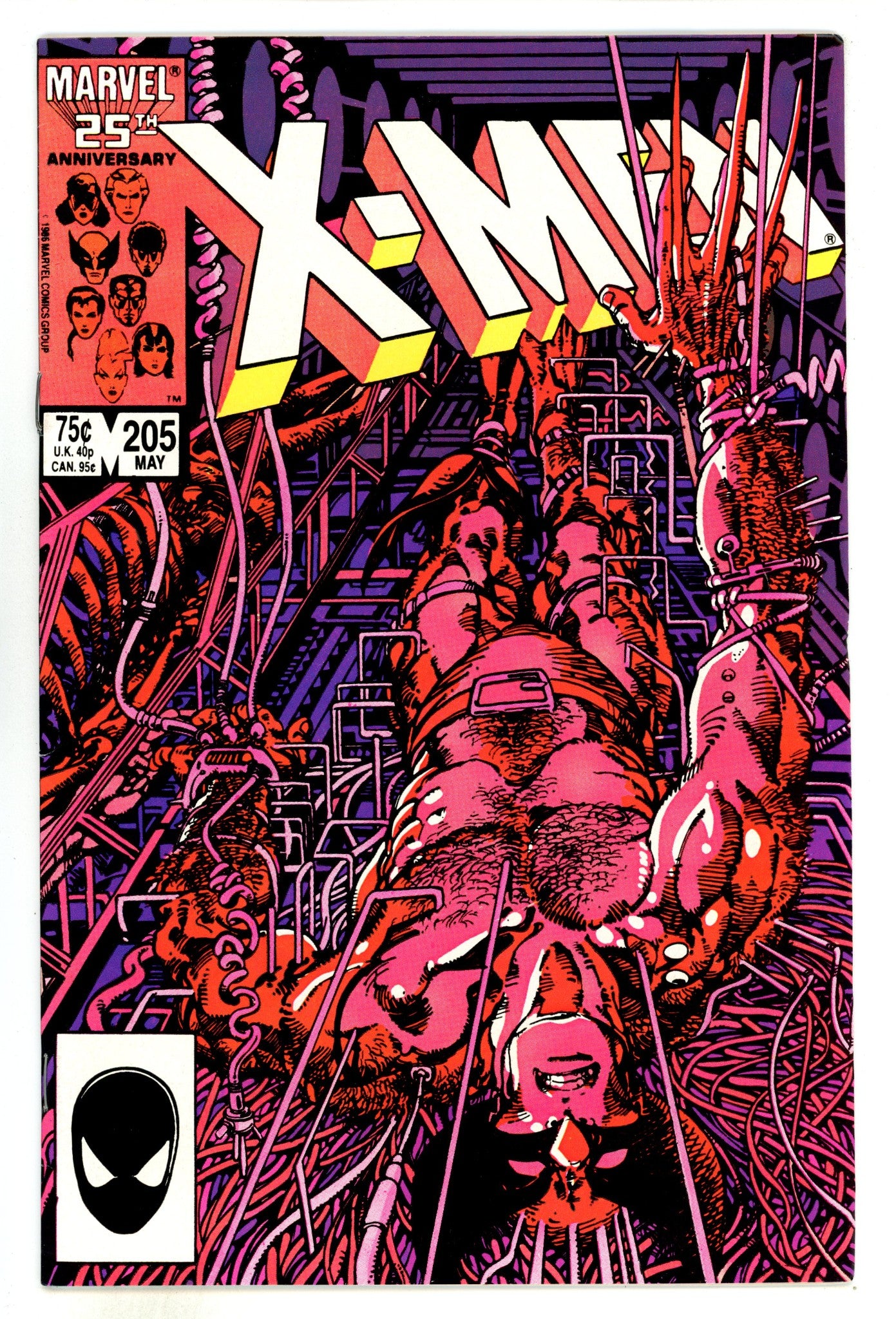 The Uncanny X-Men Vol 1 205  FN- (5.5)  (1986)  