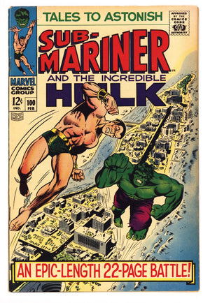 Tales to Astonish Vol 1 100 VF- (7.5) (1968) 