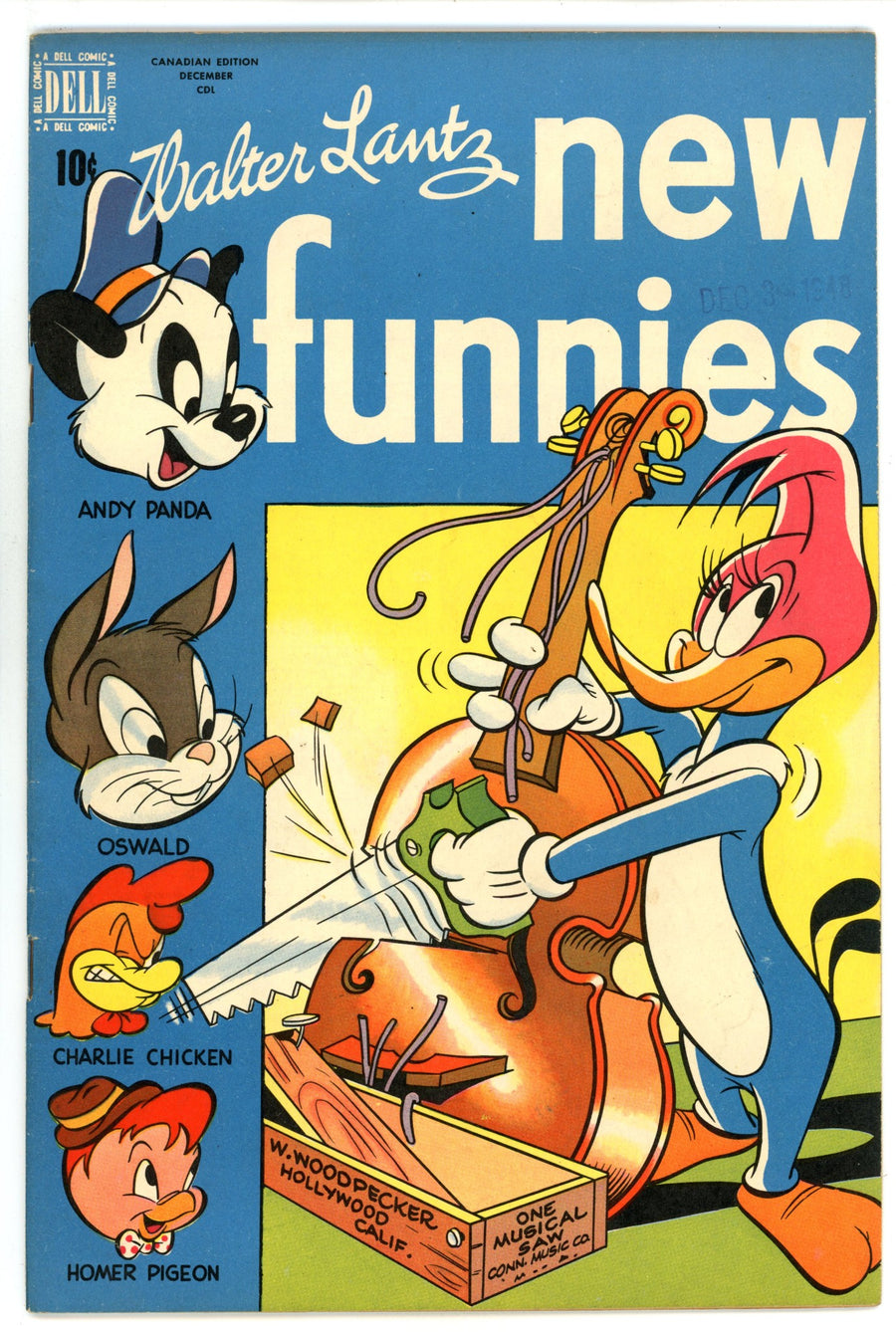 Walter Lantz New Funnies 142 FN/VF (7.0) (1948) Canadian Edition 