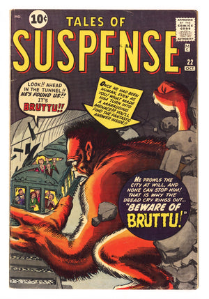 Tales of Suspense Vol 1 22 VG+ (4.5) Bottom Staple Glued (1961)