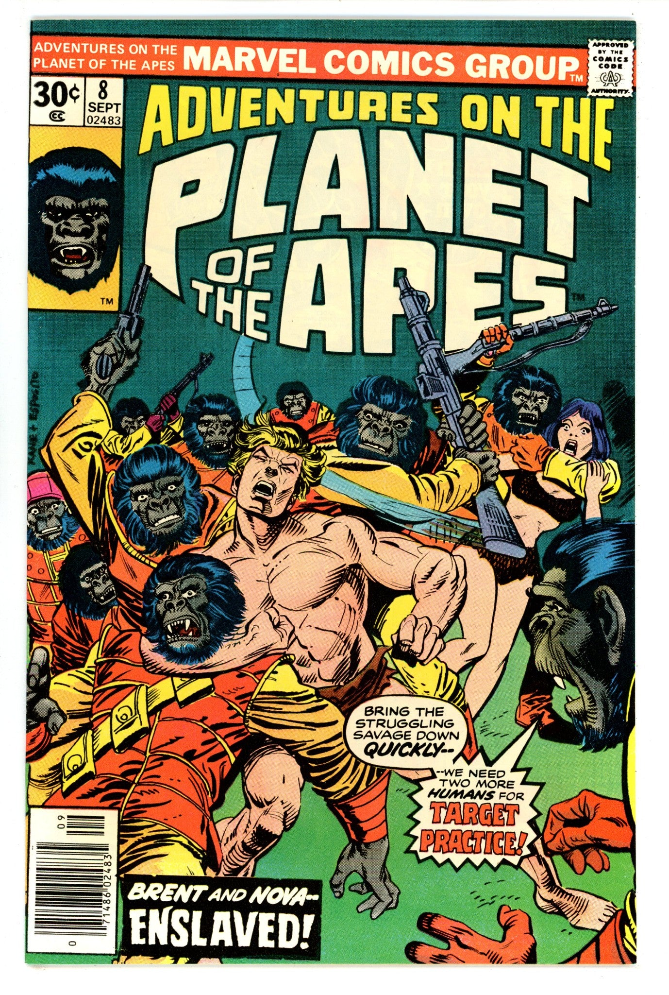 Adventures on the Planet of the Apes  8  NM- (9.2)  (1976)   