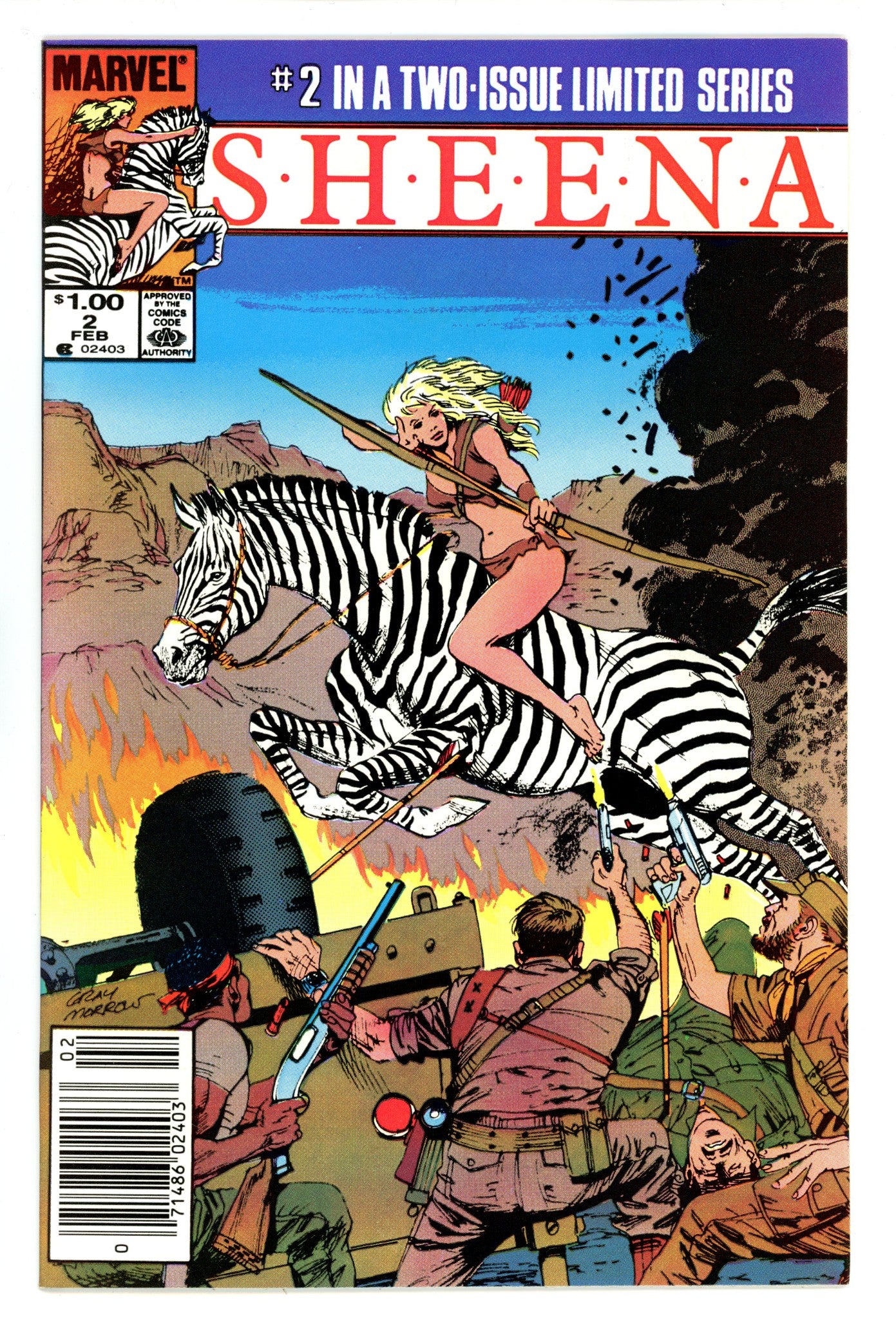 Sheena Vol 1 2 VF (8.0) (1985) Canadian Price Variant 