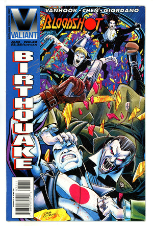 Bloodshot Vol 1 32 Mid Grade (1995) Signed x1 Cover Sean Chen