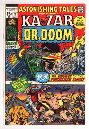 Astonishing Tales Vol 1 3 FN- (5.5) (1970)