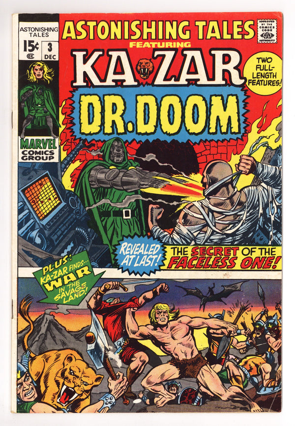 Astonishing Tales Vol 1 3 FN- (5.5) (1970)
