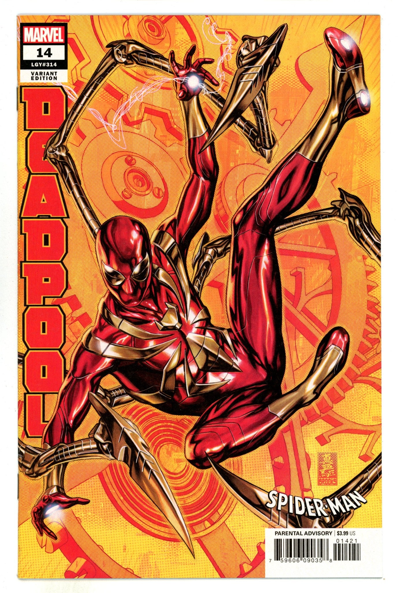 Deadpool Vol 6 14 (314)  High Grade  (2019) Brooks  Variant  
