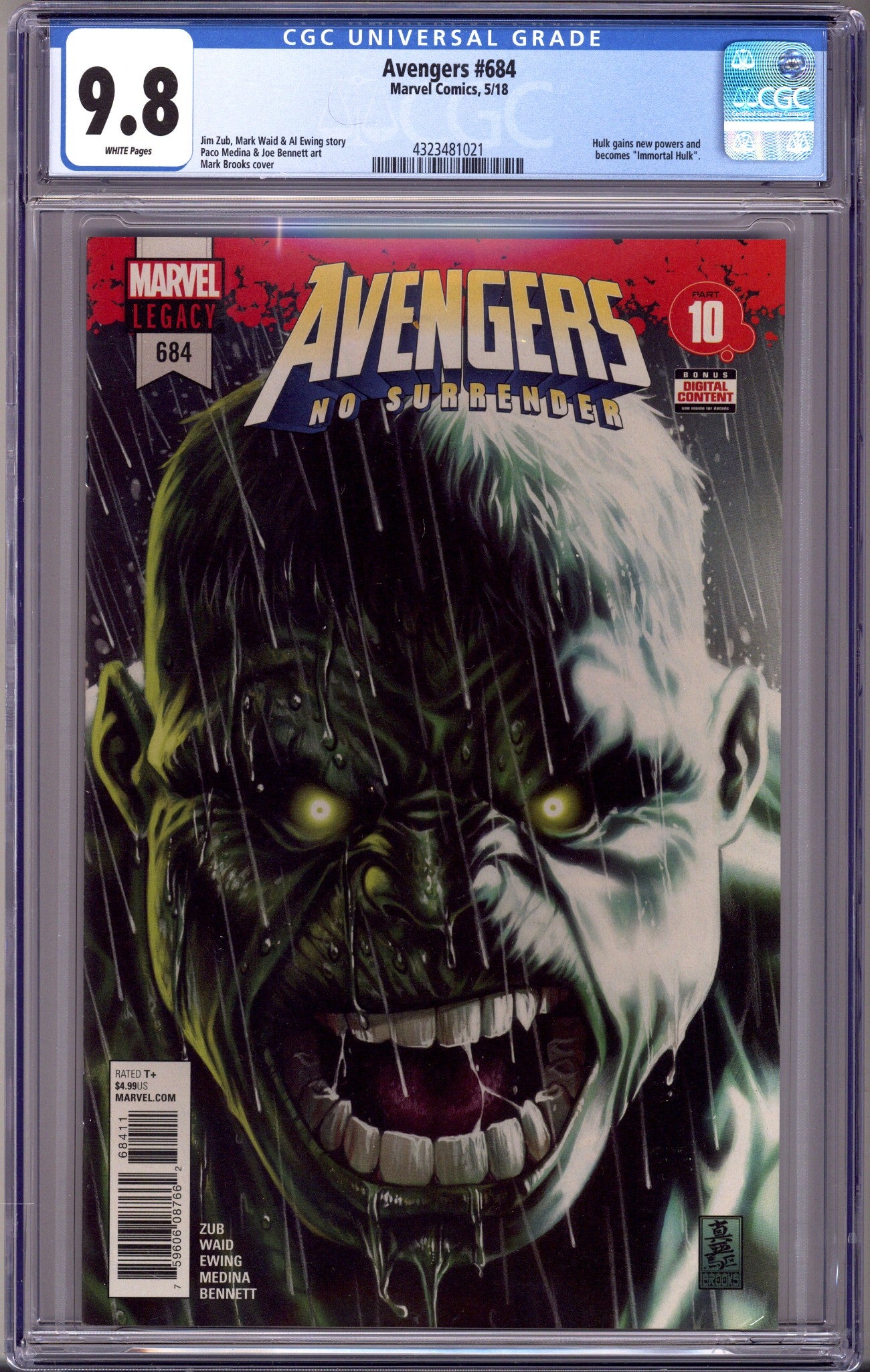 Avengers Vol 7 684 CGC 9.8 (NM/M) (2018) 