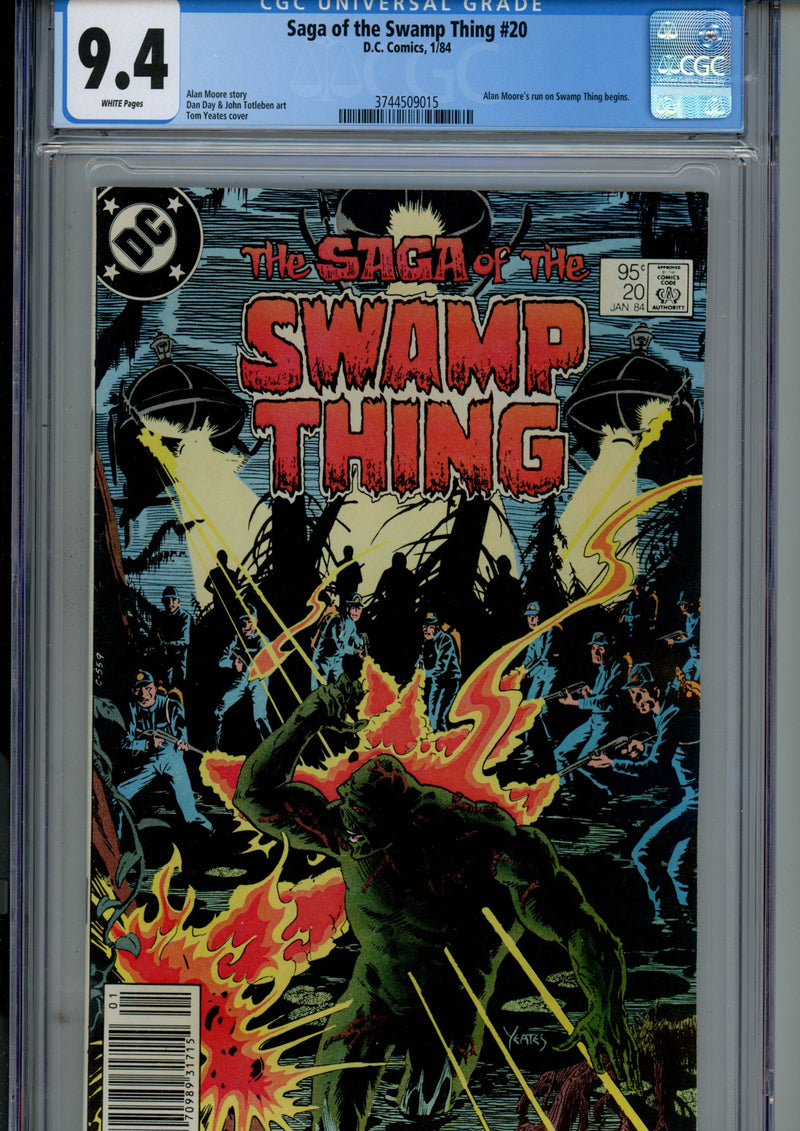 The Saga of Swamp Thing Vol 2 20 CGC 9.4 (NM) (1984) Canadian Price Variant 