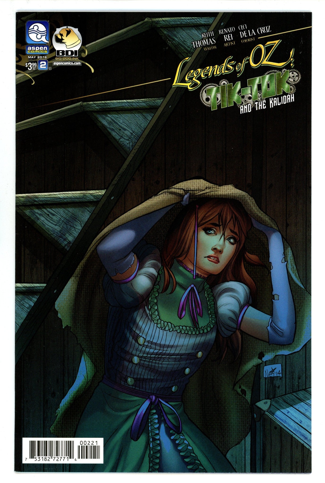 Legends of Oz: Tik-Tok and the Kalidah 2 High Grade (2016) Ruffino Variant 