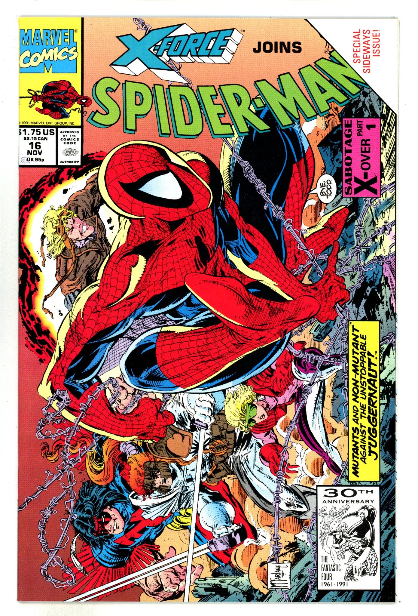Spider-Man Vol 1 16 NM- (9.2) (1991) 