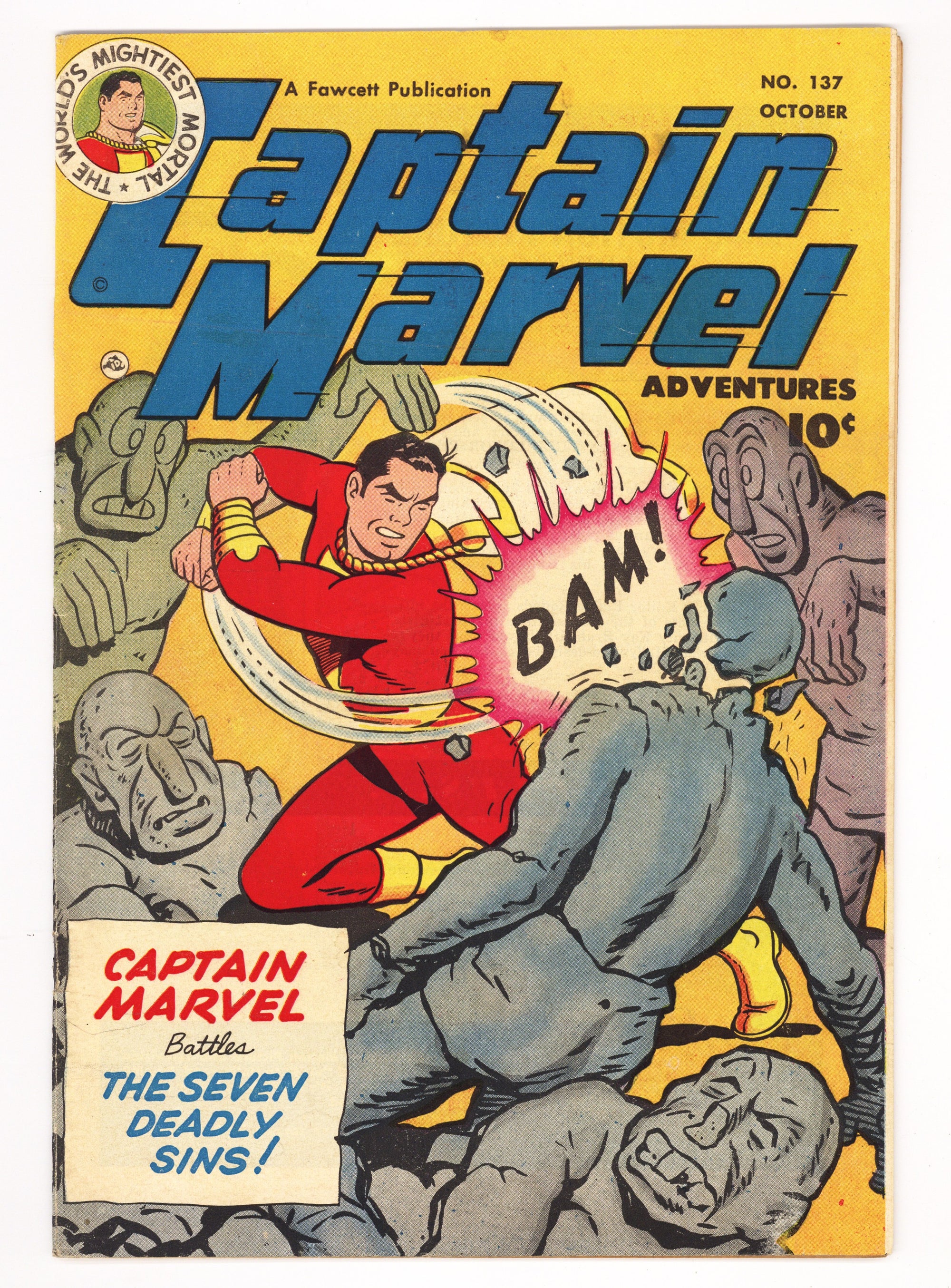 Captain Marvel Adventures   137  FN/VF (7.0)   (1952)        