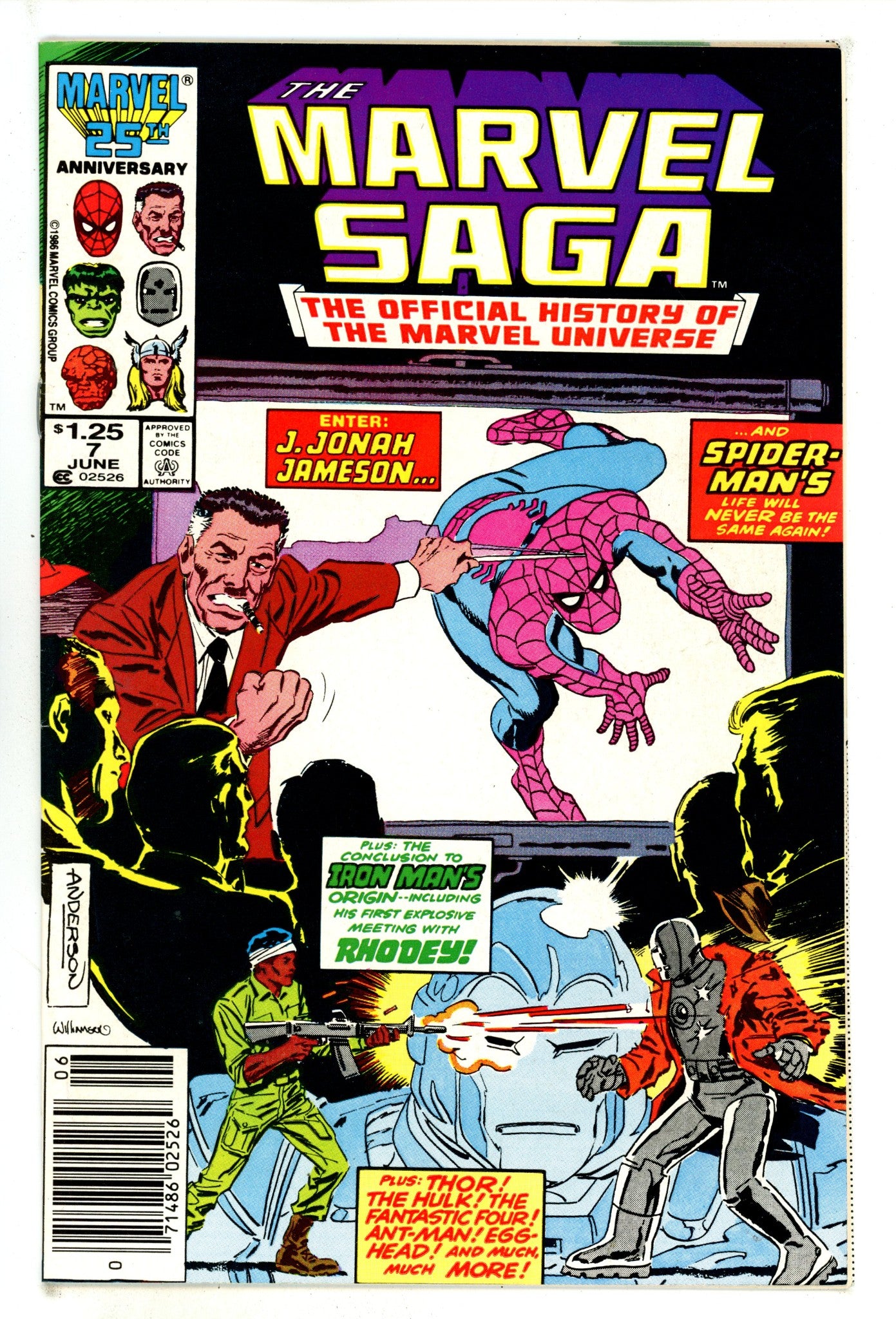 The Marvel Saga the Official History of the Marvel Universe 7 Mid Grade (1986) Canadian Price Variant 