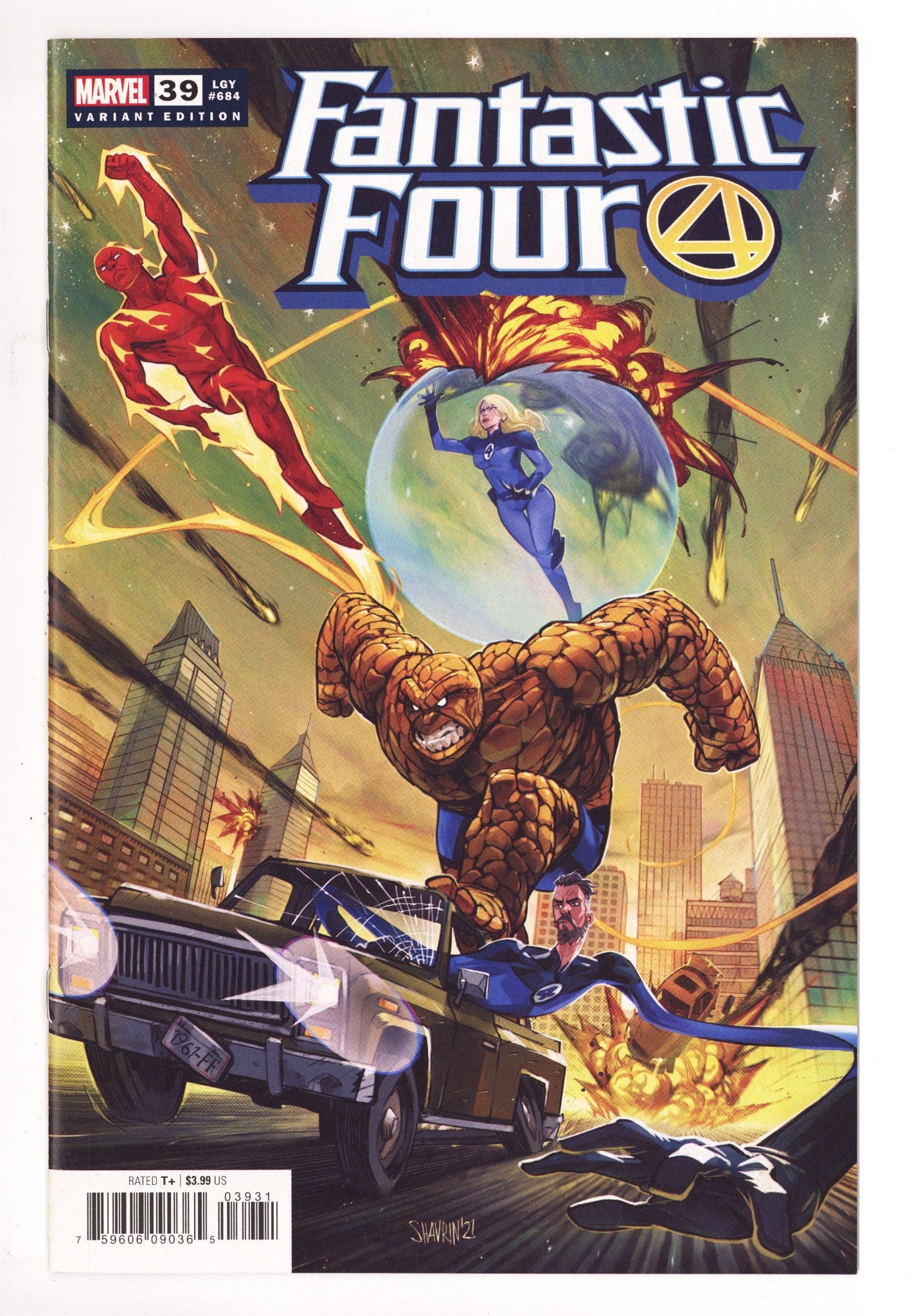 Fantastic Four Vol 6 39 (684) High Grade (2022) Shavrin Variant 