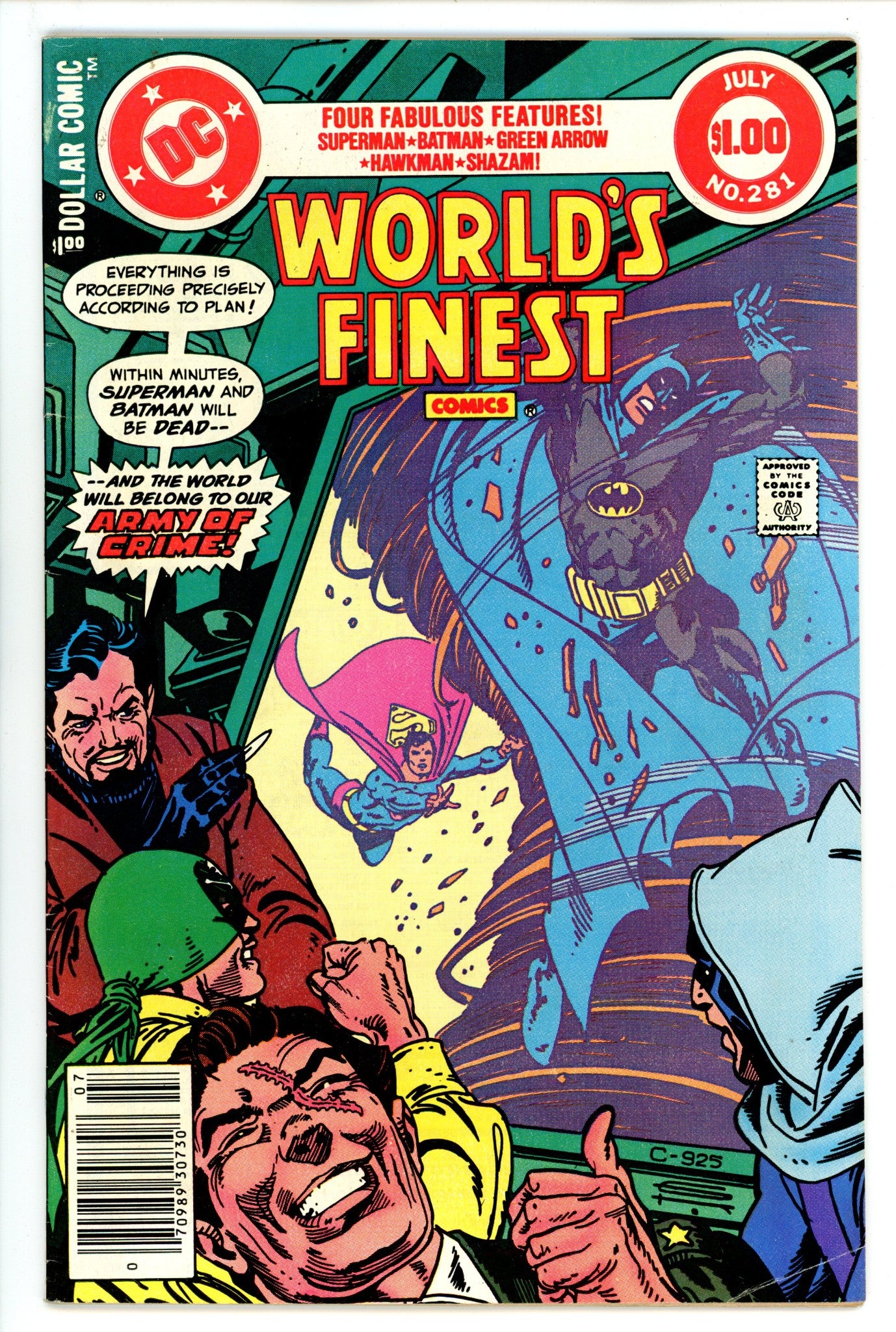 World's Finest Comics 281 Low Grade (1982) Newsstand 
