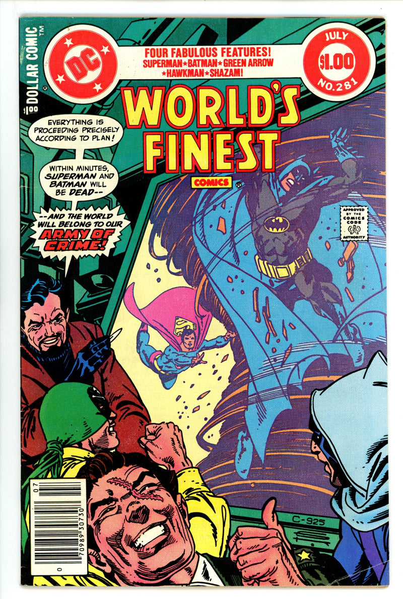 World's Finest Comics 281 Low Grade (1982) Newsstand 