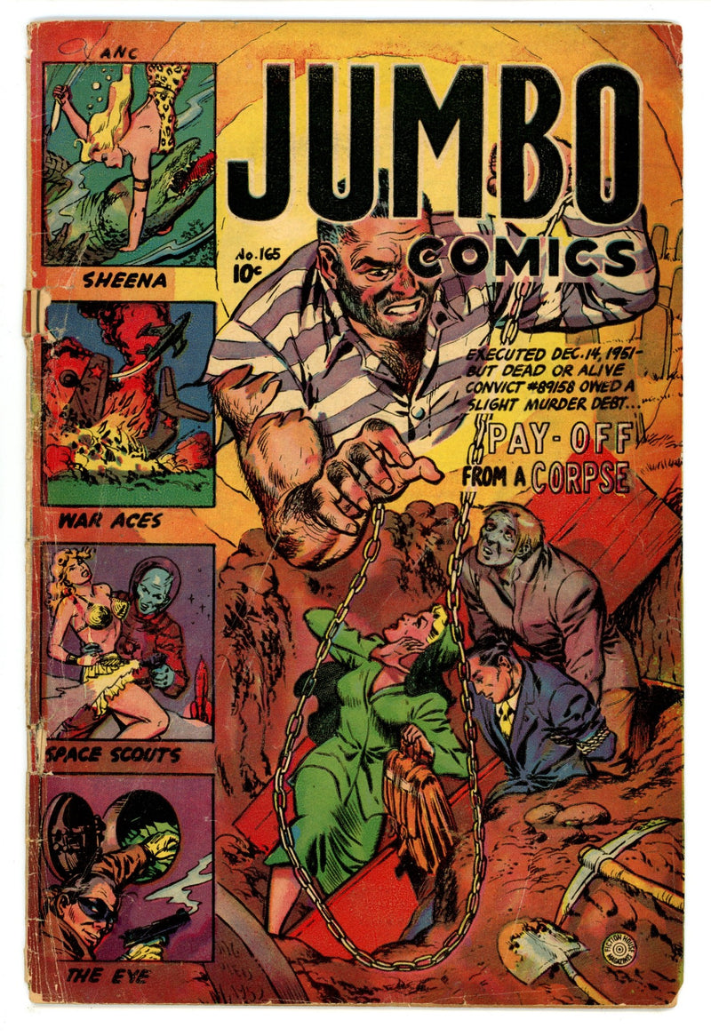 Jumbo Comics 165 FR (1.0) Cover Detached (1953) Canadian Edition 