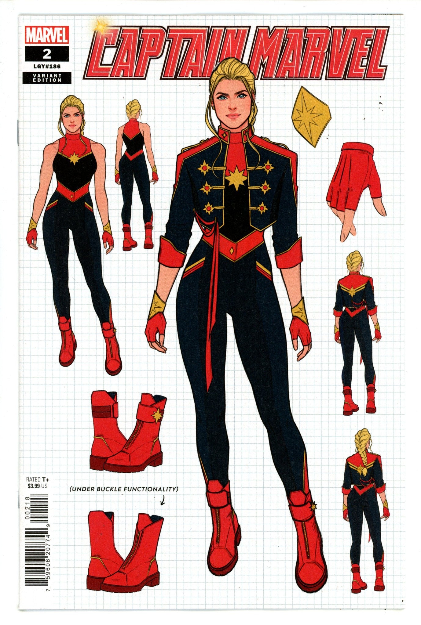 Captain Marvel Vol 12 2 Bartel Design Variant (2023)