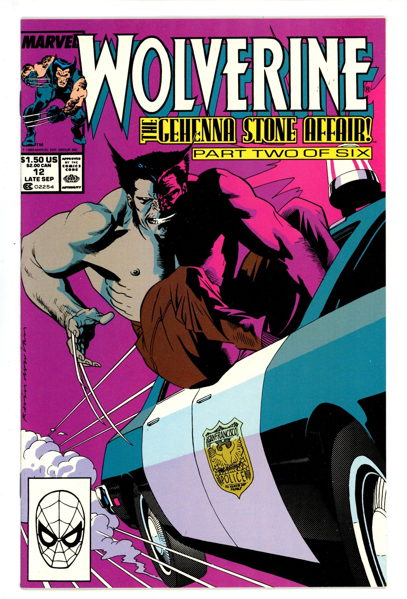 Wolverine Vol 2 12 NM (9.4) (1989) 
