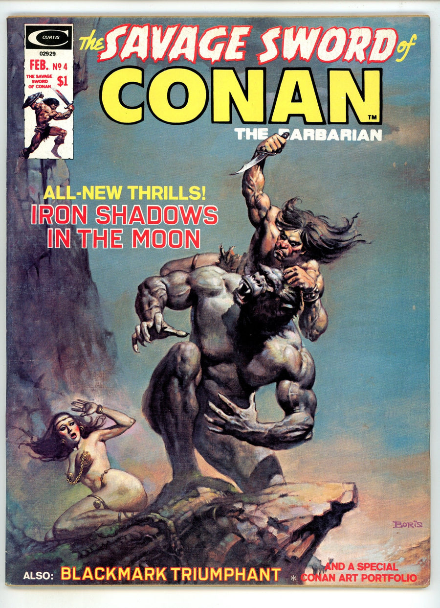 The Savage Sword of Conan  4  FN/VF (7.0)  (1975)  