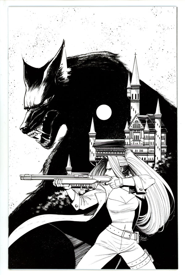 Werewolf by Night Vol 4 1 Howell B&W Virgin Incentive Variant NM (2023)