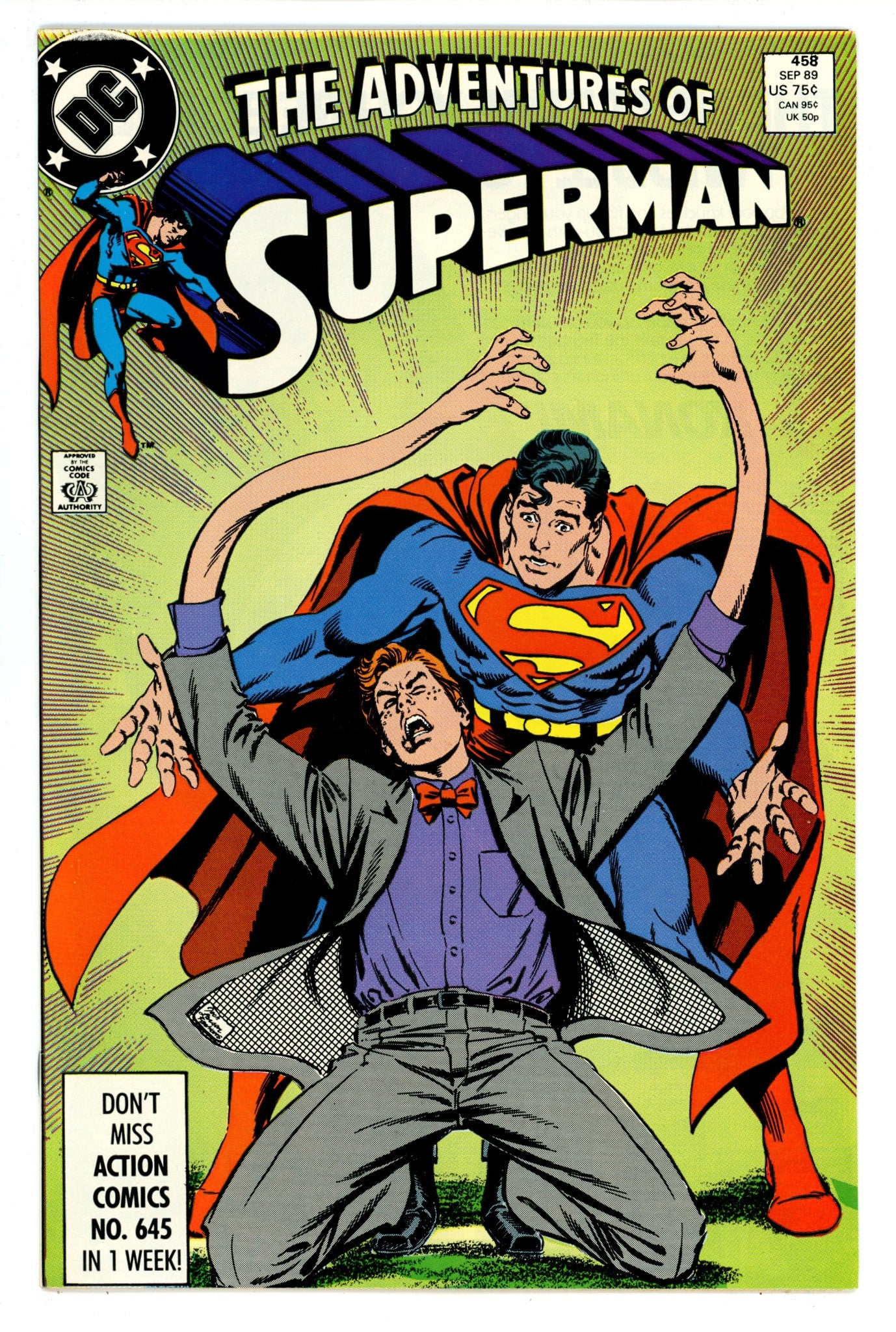 Adventures of Superman Vol 1 458 High Grade (1989) 
