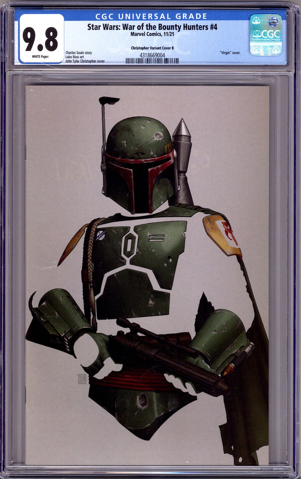 Star Wars: War of the Bounty Hunters 4 CGC 9.8 (NM/M) (2021) Christopher Virgin Negative Space Exclusive Variant