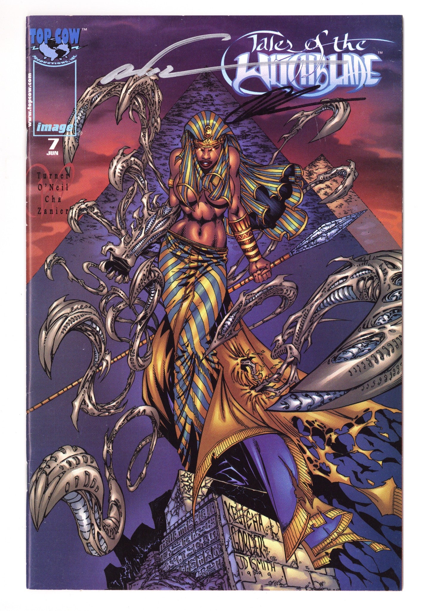Tales of the Witchblade 7 VF- (7.5) (1999) Cha Exclusive Variant Signed x1 Cover Keu Cha 