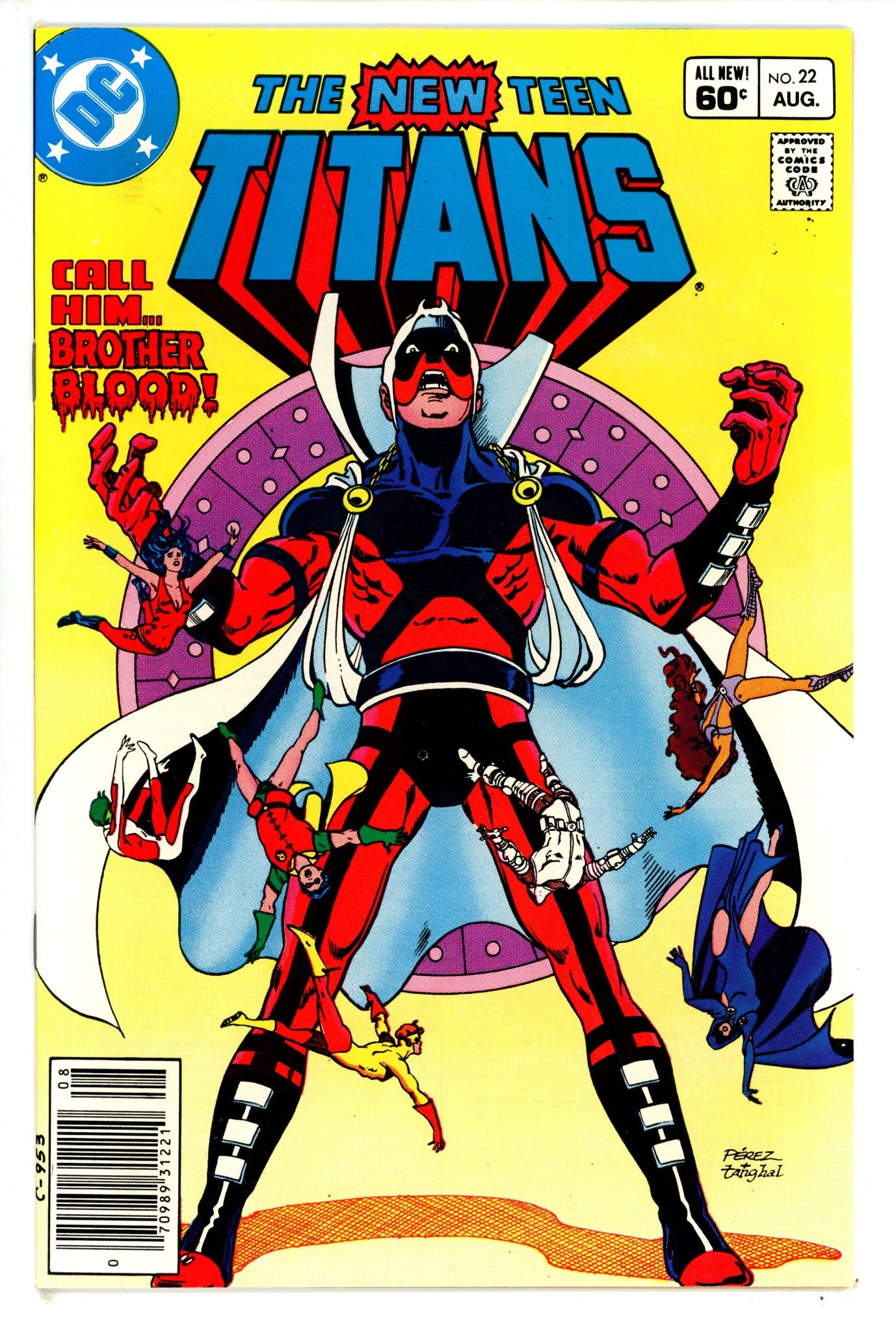 The New Teen Titans Vol 1 22 Newsstand NM- (9.2) (1982)