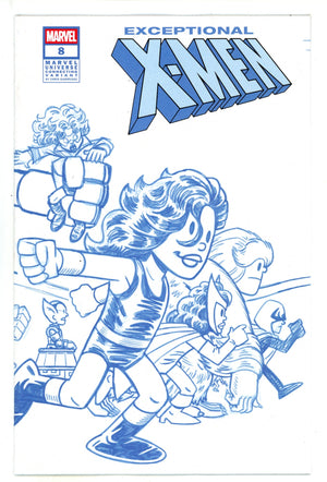 Exceptional X-Men 8 Giarrusso Blue Line Art Connecting Wrapariound Incentive Variant NM- (2025)