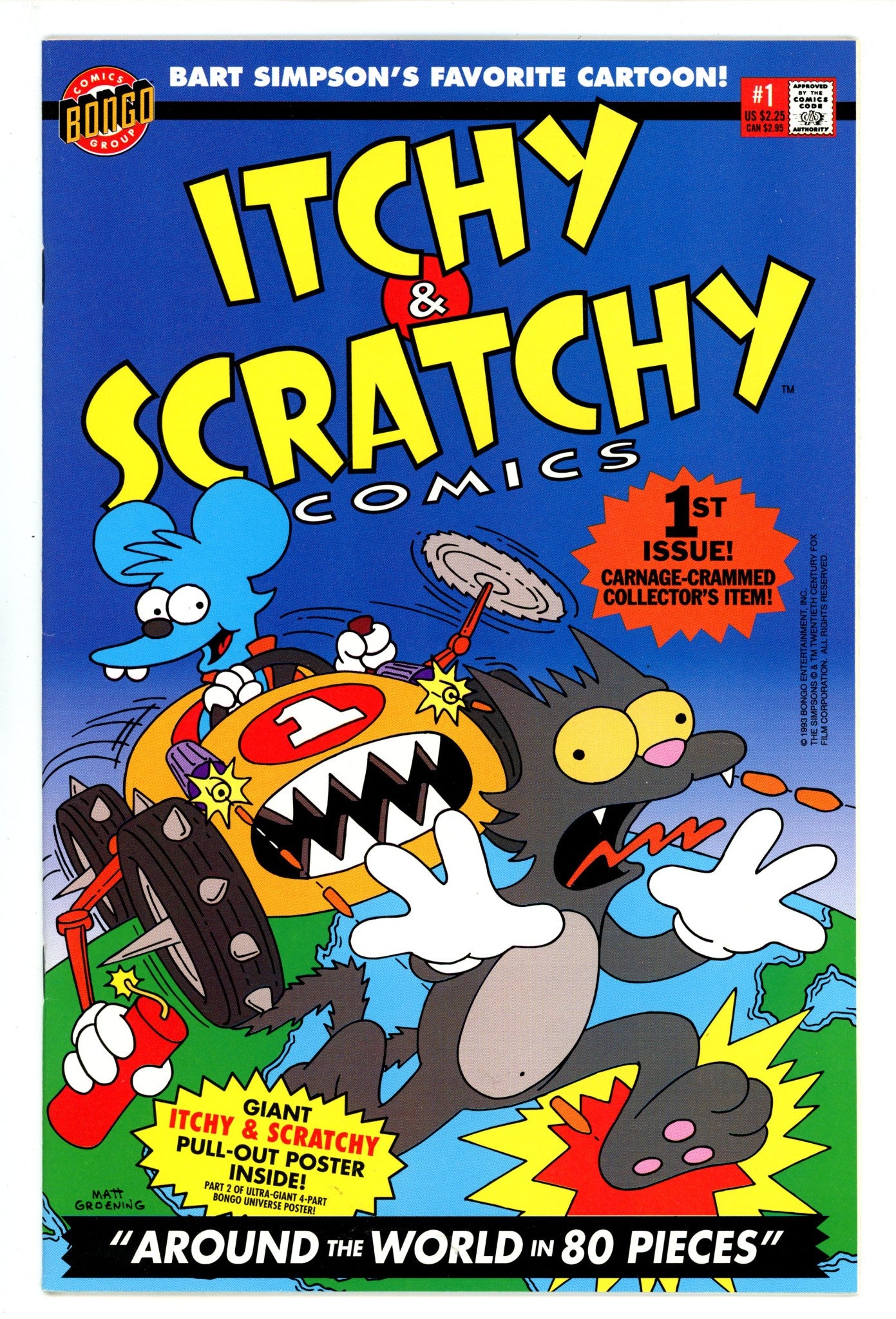 Itchy & Scratchy Comics 1 VF/NM (9.0) (1993) 