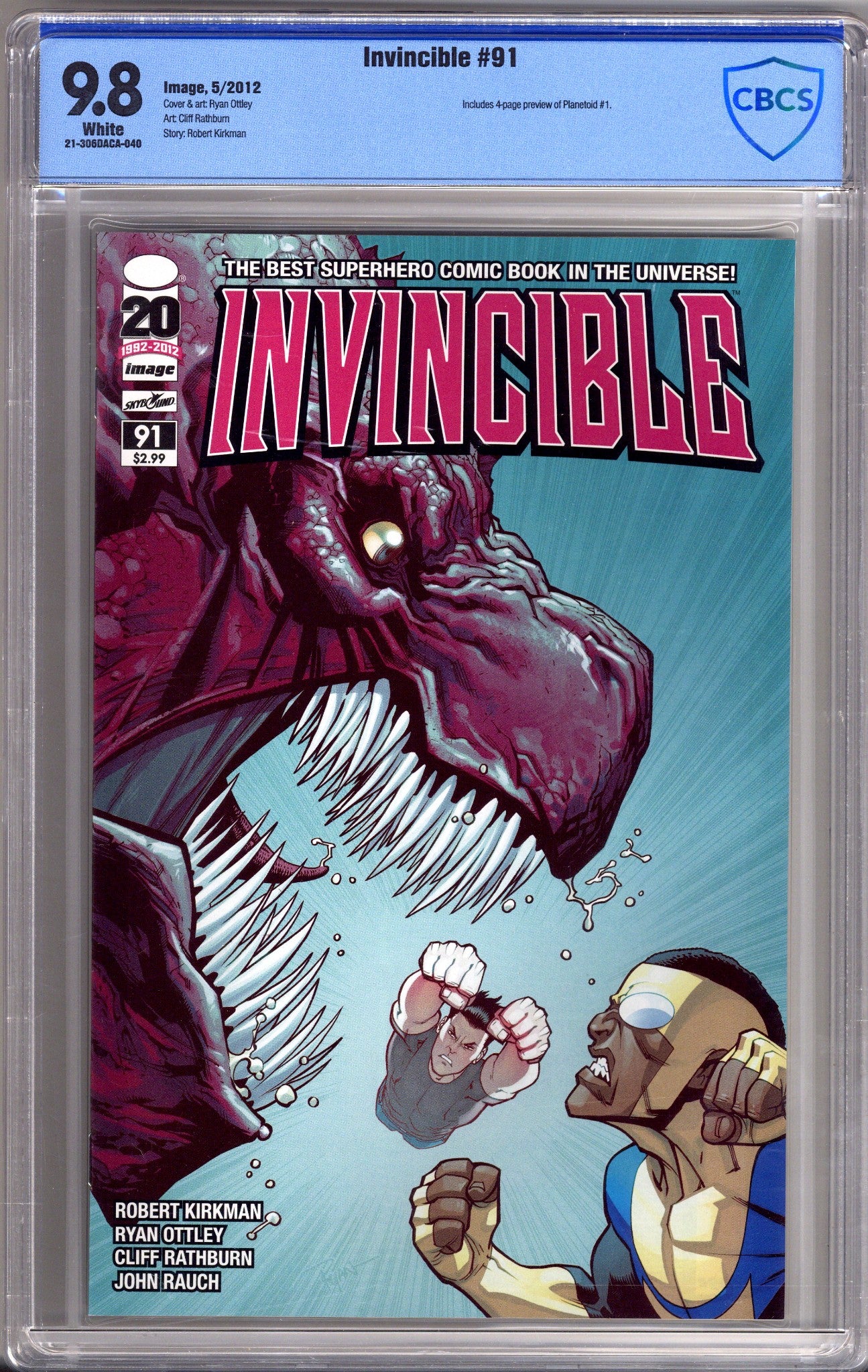 Invincible   91 CBCS 9.8 (NM/M)   (2012)        