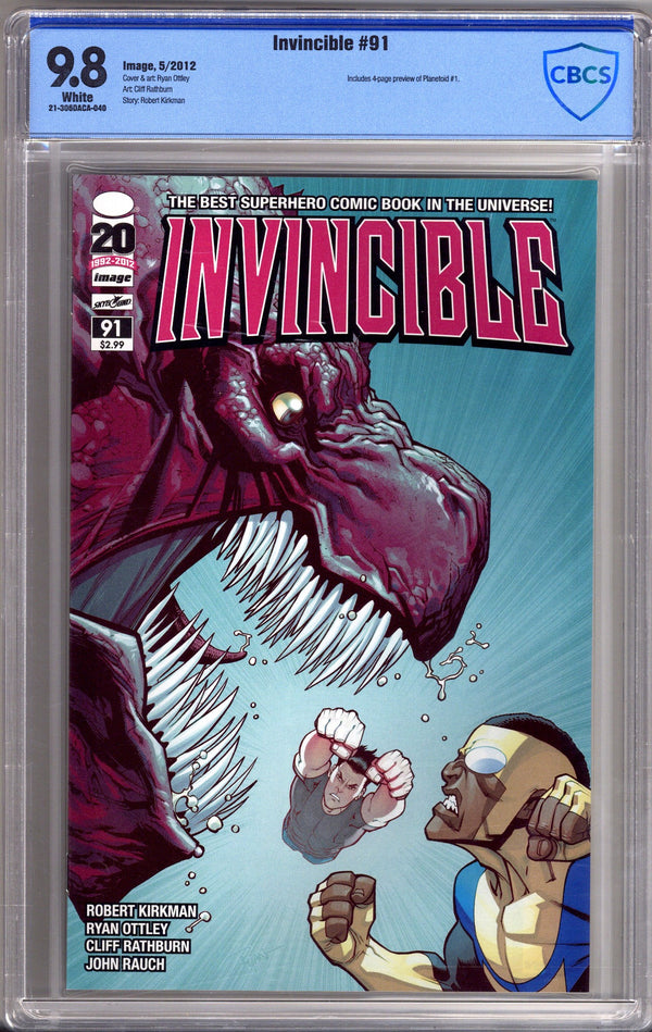 Invincible 91 CBCS 9.8 (NM/M) (2012)