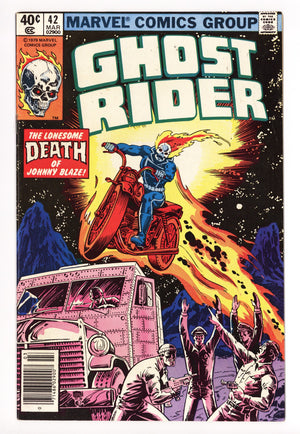 Ghost Rider Vol 1 42 Mid Grade (1980) Newsstand 