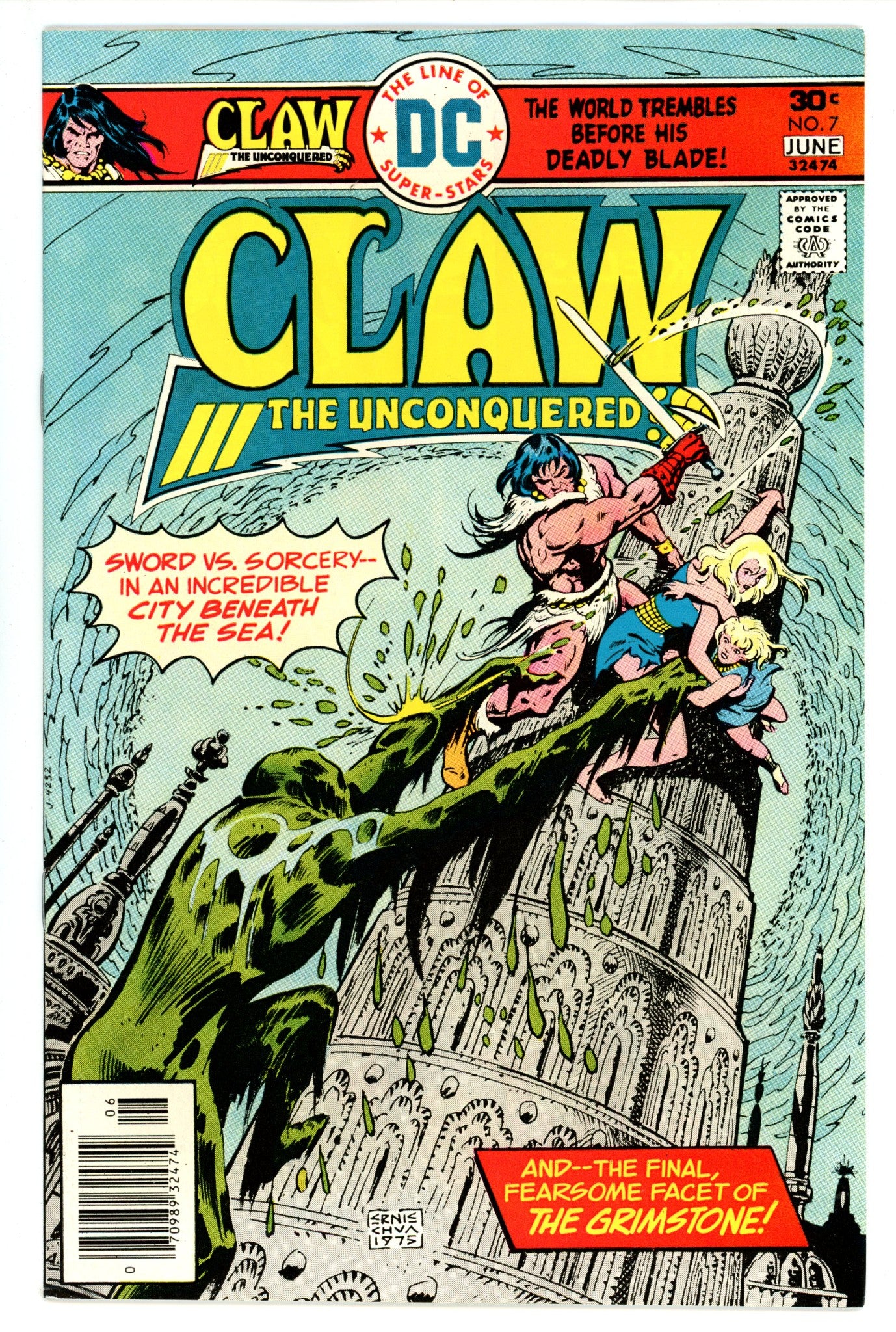 Claw the Unconquered 7 VF+ (8.5) (1976) 