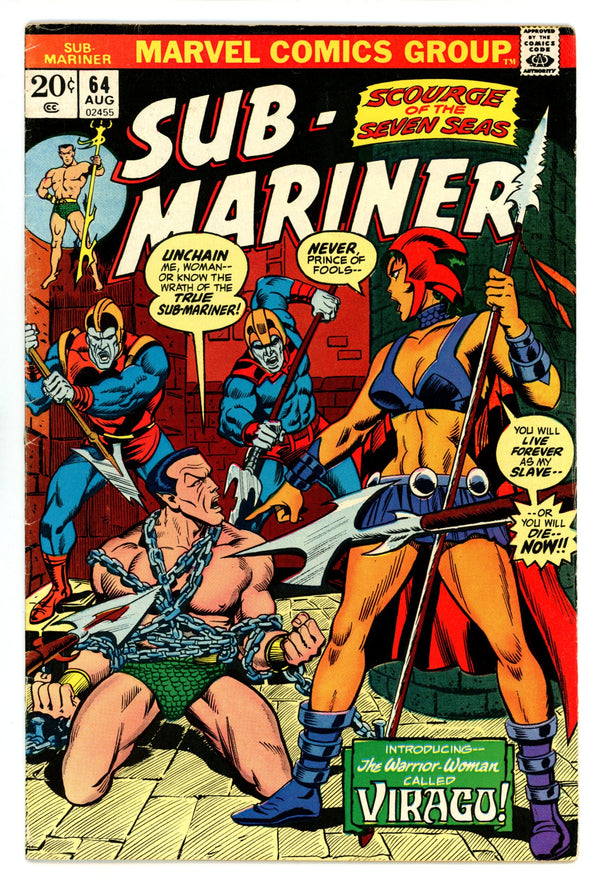 Sub-Mariner Vol 1 64 FN (6.0) (1973)