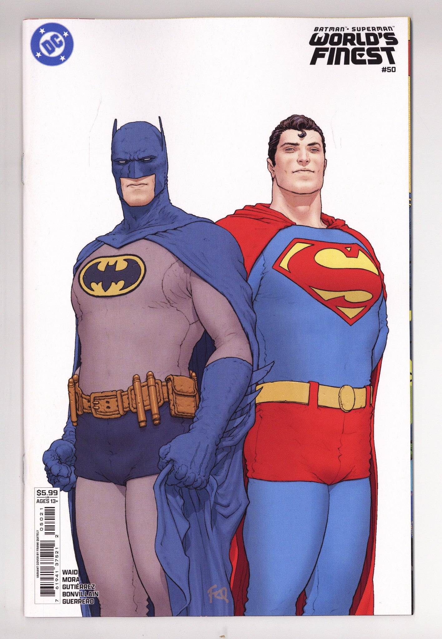 Batman Superman Worlds Finest 50 Quitely Variant (2026)
