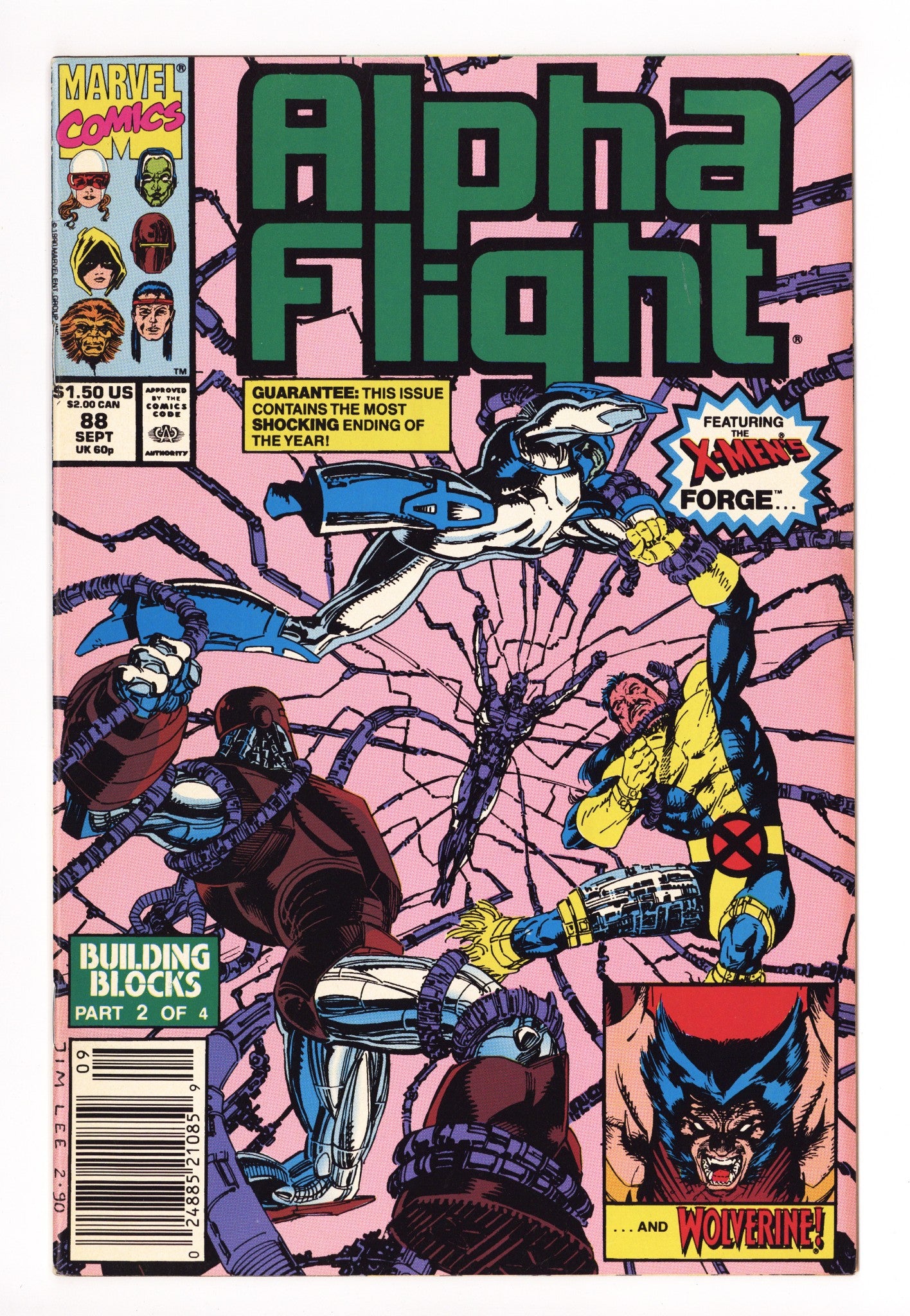 Alpha Flight Vol 1 88 High Grade (1990) Newsstand 