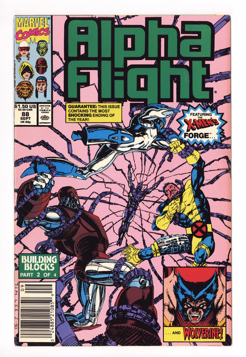 Alpha Flight Vol 1 88 High Grade (1990) Newsstand 