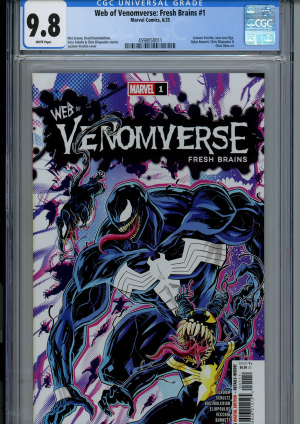 Web of Venomverse: Fresh Brains 1 CGC 9.8 (NM/M) (2025)